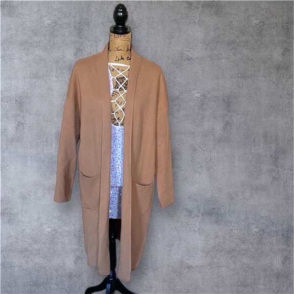 Cozy Camel Open Front Cardigan - Picture 5 of 7